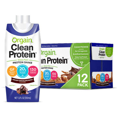 Orgain Protein Shake Creamy Chocolate Fudge 11 Fl Oz Pack of 12