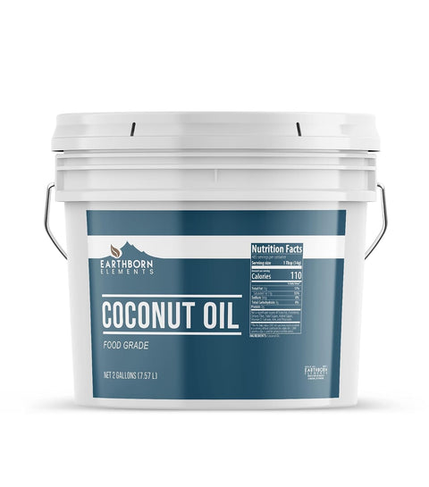 Earthborn Elements Coconut Oil (1 Gallon), Non-Hydrogenated, Food Grade, Always Pure (128 Fl Oz)