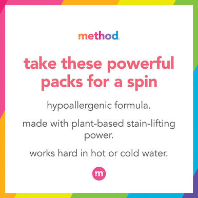 Method Laundry Detergent Packs; Beach Sage Scent; Hypoallergenic Formula & Plant-Based Stain Remover Solution that Works in Hot & Cold Water; 42 Packs per Bag; 2 Pack (84 Loads); Packaging May Vary