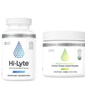 Hi-Lyte Electrolyte Replacement Capsules For Rapid Rehydration | 100 Capsules | Organic Wheatgrass Juice Powder With Kamut | 75 Servings | Delicious Lemon Flavor