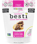 Wholesome Yum Besti Natural Sugar Substitute - Keto Granulated Monk Fruit Sweetener Blend With Allulose (No Erythritol) - Non GMO, Zero Calorie, Zero Carb, Sugar Free, No Aftertaste (12 oz)