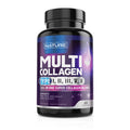 Built Nature Collagen Powder Pills, Hydrolyzed Type 1 & 3 Peptides, Grass-Fed 5-In-1 Multi Collagen Complex Supplement, Healthy Hair, Skin, Nails, Bones & Joints, Keto & Paleo Friendly, Non-Gmo, 60 Capsules