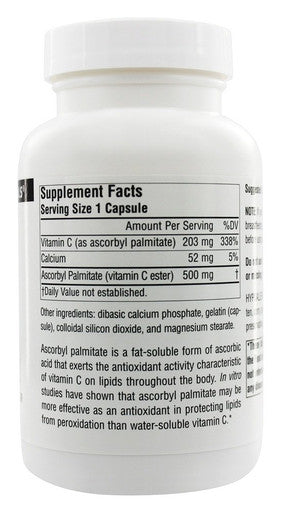 Ascorbyl Palmitate 500mg Source 90 Caps