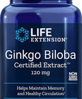 Ginkgo Biloba Certified Extract, 120 mg, 365 Caps by Life Extension (Pack of 2)