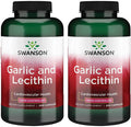 Swanson Garlic with Lecithin 600/380 Milligrams 200 Capsules (2 Pack)
