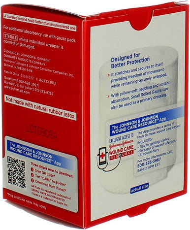 Band-Aid First Aid Covers Kling Rolled Gauze, Small 1 Ea Pack Of 2