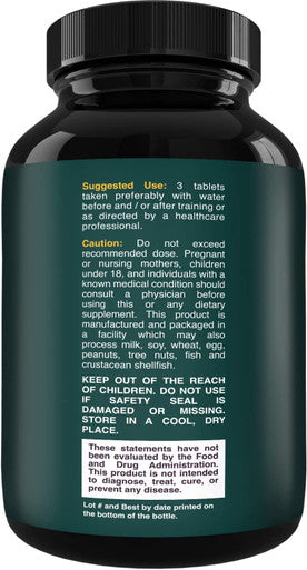Branch Chain Amino Acids Supplement - Vegan BCAA Capsules Post Workout Muscle Recovery and Muscle Growth Support - Branched Chain Amino Acids Supplement for Men and Womens Workout Recovery 60 Count