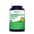 NusaPure Dandelion Extract 2,250mg 200 Veggie Capsules (Non-GMO, Extract 5:1 & )