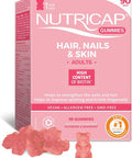 Nutricap Gummies for hair, nails &skin strength - rasperry and blueberry flavor - 90 gummies