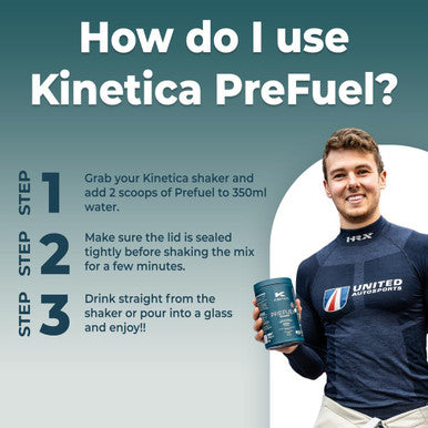 Kinetica PreFuel Pre Workout Supplement 5.7g Amino Acids & 2.2g BCAA's per Serving 30 Servings Citrus 300g