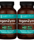 Global Healing Center Veganzyme Full Spectrum Digestive Enzyme Supplement, 120 Capsules (2 Pack)