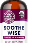 Vimergy Soothe Wise* Fast-Absorbing Immune Support With Elderberry Syrup And Raw Organic Honey Coats And Soothes Respiratory Tissues Usda Certified Organic Vegan Paleo-Friendly Gluten-Free.