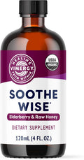 Vimergy Soothe Wise* Fast-Absorbing Immune Support With Elderberry Syrup And Raw Organic Honey Coats And Soothes Respiratory Tissues Usda Certified Organic Vegan Paleo-Friendly Gluten-Free.
