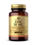Solgar Zinc 50 Mg 100 Tablets - Zinc For Healthy Skin Taste & Vision - Immune System & Antioxidant Support - Supports Cell Growth & Dna Formation - Non Gmo Vegan Gluten Free 100 Servings