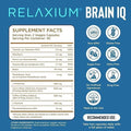 Relaxium Sleep & Brain Iq Capsules " Travel Pack " Doctor Formulated Sleep Aid & Nootropic Brain Support " Melatonin Gaba Ashwagandha " Focus & Rest Support " 24 Pouches 6Ct Each