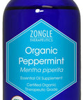 Zongle USDA Certified Organic Peppermint Oil, Safe To Ingest, Mentha Piperita, 1 oz