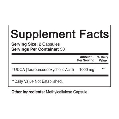 NutriFlair Pure TUDCA 1000mg, 60 Capsules - Premium Quality Tauroursodeoxycholic Bile Salts - Liver, Kidney, Gallbladder Support, Detox, Cleanse - Non-GMO,