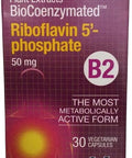Natural Factors BioCoenzymated Riboflavin 5 Phosphate 50mg 30 VegCaps
