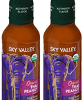 Sky Valley Thai Peanut Sauce - Gluten Free Peanut Sauce, Mild Heat, Authentic Flavor, Organic, Vegan, Non GMO, Gluten Free, Peanut Sauce for Spring Rolls- 14 Oz, 6-Pack