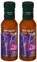 Sky Valley Thai Peanut Sauce - Gluten Free Peanut Sauce, Mild Heat, Authentic Flavor, Organic, Vegan, Non GMO, Gluten Free, Peanut Sauce for Spring Rolls- 14 Oz, 6-Pack