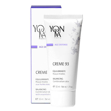 Yon-Ka Creme 93 Mattifying Moisturizer (50ml) Balancing Facial Cream for Combination Skin, Balance Oily Complexion with Vitamins A,C and E, Paraben-Free