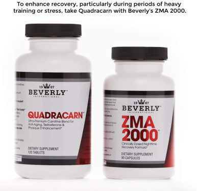 Beverly International Quadracarn 4X Potency Lab Tested Ultra Premium Carnitine Blend for Fat Loss Muscle Definition Metabolism Mood Energy Boost Anti Aging Brain Function 120 Tablets.