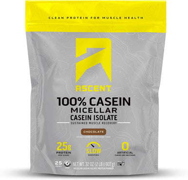 Ascent Casein Protein Powder - 2 Pounds