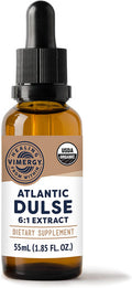 Vimergy USDA Organic Atlantic Dulse Extract, 55 Servings Raw Liquid Seaweed Dulse Supplement Drops - Alcohol-Free, Vegan & Paleo Friendly (55 ml)