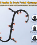 Trigger Point S Shaped Massager Tool Massage Hook Self Massage Cane For Back Neck and Shoulder Therapy Pain Relief For The Whole Body Detachable Design