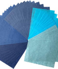 A5 50 Sheets Natural Fiber Mulberry Tree,Mulberry paper Sheets Square Origami, Arts Folding Craft, Decoration, Paper for DIY Crafts. 8.3" x 5.8" (Purple Tone, A5)