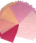 A5 50 Sheets Natural Fiber Mulberry Tree,Mulberry paper Sheets Square Origami, Arts Folding Craft, Decoration, Paper for DIY Crafts. 8.3" x 5.8" (Purple Tone, A5)