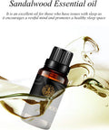 Sandalwood Aromatherapy Essential Oil Fragrance, 100% Pure Sandalwood Scent Essential Oil for Diffuser, Humidifier, 1oz - 30ml Therapeutic Grade Aromatherapy Sandalwood Essential Oil Perfume for Home