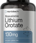 Horbaach Lithium Orotate 130mg 180 Capsules Non-GMO Gluten Free