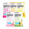 Teazen 5 Flavors 50 Sticks Variety Pack Kombucha Lemon Peach Berry Pineapple Citron Flavor (50 Sticks)
