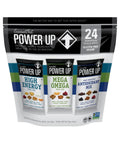 Power Up Trail Mix, Mega Omega Trail Mix, Non-GMO, Vegan, Gluten Free, No Artificial Ingredients, Gourmet Nut, 14 Ounce Bag