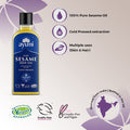 Ayumi Pure Sesame Seed Oil, Contains Vitamin E Which Protects Skin Cells From Damage, Packed With Antioxidants That Fight Build-Up of Chemicals - 2 x 150ml