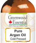 Greenwood Essential Pure Argan (Moroccan) Oil (Argania spinosa) 100% Natural Therapeutic Grade for Hair and Skin 15ml (0.50 oz)