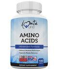 Amino Acids Supplement Post Workout Enhancer Essential Amino Energy to Support Muscle Recovery Advanced Energy Booster Non-GMO Formula 100 Tablets Made in USA by Amate Life