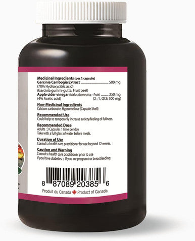 Herbal Slim Garcinia with Apple cider Vinegar 90 caps