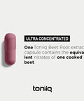 28,000mg 20x Concentrated Extract Beet Root Capsules - Minimum 4% Nitrates - Natural Nitric Oxide Booster - Highly Concentrated and Highly Bioavailable - 120 Veggie Caps