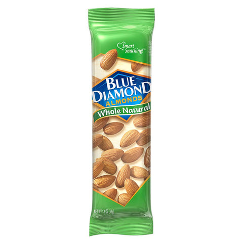 Blue Diamond Almonds, Smokehouse Flavored Snack Nuts, Single Serve Bags (1.5 Oz. Tubes, Pack of 12)