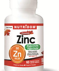 Nutrdom Zinc Bisglycinate 30mg, 60 Vegetable Capsules, Highly Bioavailable Formula, Chelated Supplement for Immune Health, Gluten Free, Made in Canada