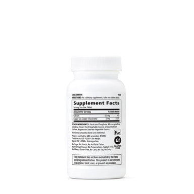 Gnc Copper 2 Mg 100 Vegetarian Tablets