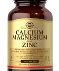 Solgar Calcium Magnesium Plus Zinc, 100 Tablets - Promotes Healthy Bones And Teeth - Supports Nerve & Muscle Function - Non Gmo, Vegan, Gluten Free, Dairy Free, Kosher, Halal - 33 Servings