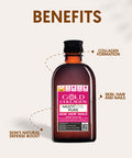 GOLD COLLAGEN Multidose Pure - Collagen upplements for Women & Men with Biotin for Hair Skin Nail - Mood Energy & Immune System Booster with Vitamin C Hyaluronic Acid Marine Collagen Zinc 300 ml