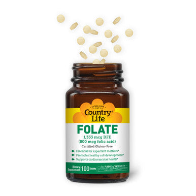 Country Life Folic Acid 800 Mcg Tablets 100'S