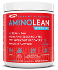 Vegan AminoLean Pre Workout Energy (Pineapple Coconut 25 Servings) with AminoLean Recovery Post Workout Boost (Tropical Island Punch 30 Servings)