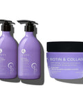 Luseta Biotin Shampoo Conditioner Set 16.9 oz each and Biotin Hair Mask 16.9 oz Bundle