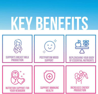 GoBiotix Postnatal Vitamin Postpartum Vitamins for Energy Mood Breastfeeding Support Lactation Supplement with Organic Herbs Minerals Nutrients for New MomsBaby NonGMO Vegan 60 Capsules