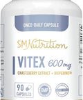 Vitex Supplement for Women 600mg 90 Capsules 3Month Supply Chasteberry Supplement for Women Supports Hormone Balance Menopause PMS Formulated GlutenFree Vegetarian